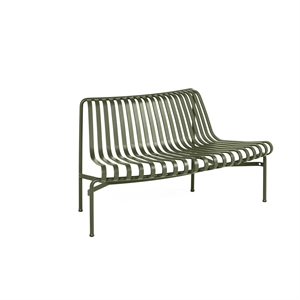 HAY Palissade Park Dining Bench Out 1 Piece incl. Assembly Kit Not Freestanding Olive