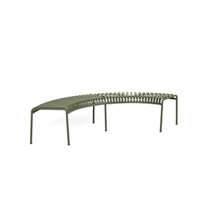 HAY Palissade Park Bench Set of 2 Freestanding Olive