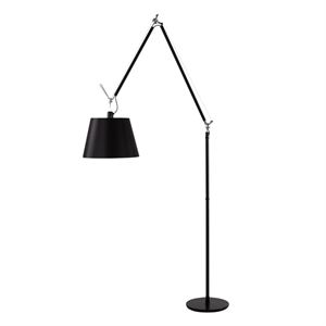 Artemide Tolomeo Mega Floor Lamp Black 42 cm Shade w. dimmer