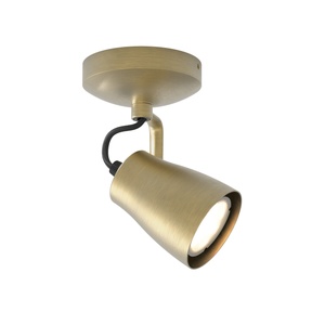 Astro Juno Single Ceiling light Matt Brushed Brass