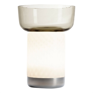 Artemide Bontá Portable Lamp Gray with Glass Bowl