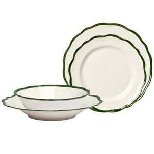 Decotique Fleur Starter Set Set of 16 White/ Dark Green