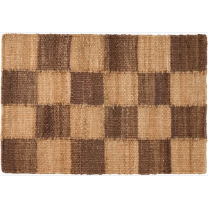 Decotique Chess Doormat 60x90 Jute/Brown