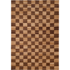 Decotique Chess Rug 180x270 Jute/Brown
