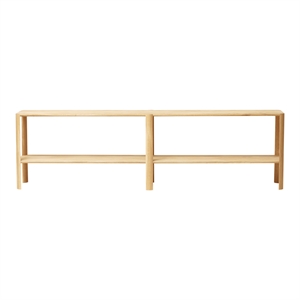 Form & Refine Leaf Bookcase 2x2 White-oiled Oak