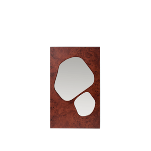 Ferm Living Folia Mirror H82 Dark Stained Burl Wood