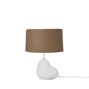 Ferm Living Hebe Table Lamp Small White M. Brown Shade