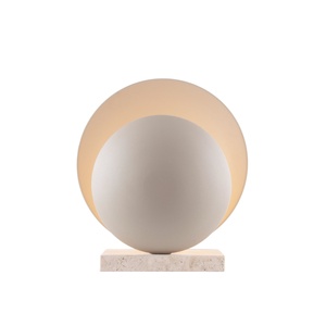 Globen Lighting Orbit Table lamp Beige/ Beige Travertine