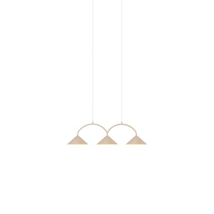 Globen Lighting Curve 3 Pendant Beige