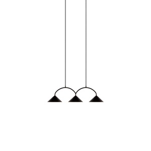 Globen Lighting Curve 3 Pendant Black