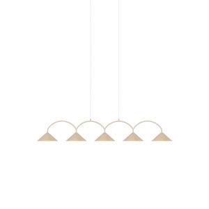 Globen Lighting Curve 5 Pendant Beige