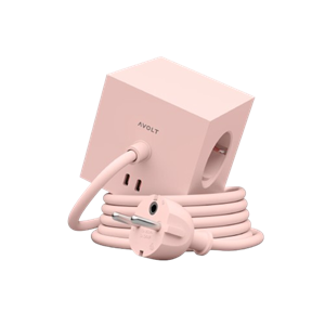 Avolt Square 1 USB C & Magnet 180 cm New Pink
