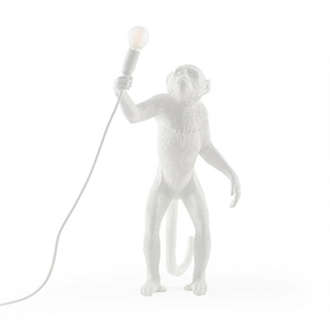 Seletti Monkey Standing Table Lamp White Outdoor