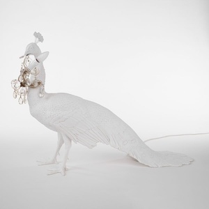 Seletti Peacock Table/ Floor Lamp White