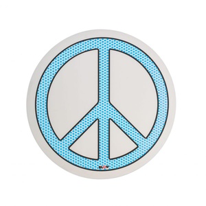 Seletti "Blow" Peace Mirror Light Blue