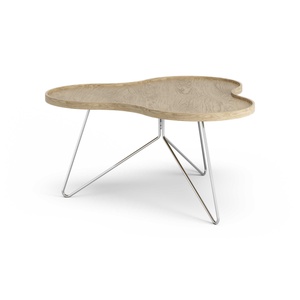 Swedese Flower Mono Coffee Table 90x84 Oak/ Chrome