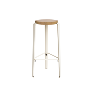 TipToe BIG LOU Stool Oak/Cream White