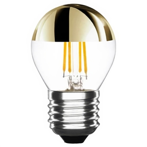 E3light Laes LED 4W E27 350lm Top Mirrored Gold