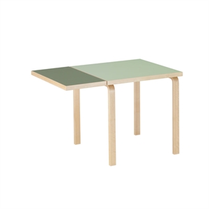artek Aalto DL81C Dining Table With Folding Table Olive Green/Pistachio