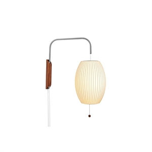HAY Nelson Cigar Wall Lamp Small Off-White with Cord