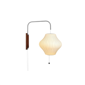 HAY Nelson Pear Wall Lamp Small Off-White with Cord