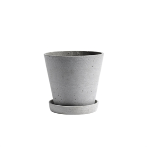 HAY Flowerpot Jar With Saucer L Gray