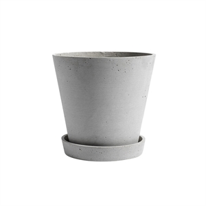 HAY Flowerpot Jar With Saucer XL Gray