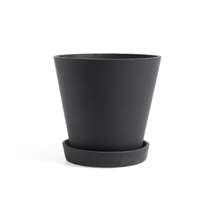 HAY Flowerpot Jar With Saucer XL Black