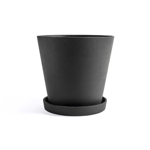HAY Flowerpot Pot With Saucer XXXL Black