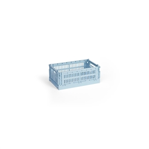 HAY Colour Crate Storage Box Small Light Blue