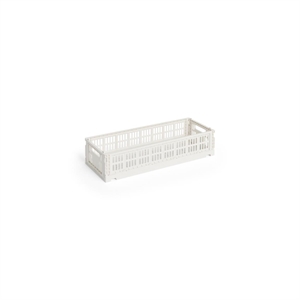 HAY Colour Crate Storage Box Mini Oblong Off-White