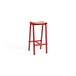 HAY Stool 8 Bar Stool H75 Signal Red