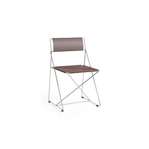 HAY X-Line Chair Hot-Dip Galvanized Steel/Iron Red