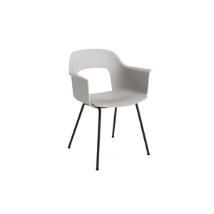 HAY Layout 211 Dining Chair With Armrests Cloud Grey/ Black