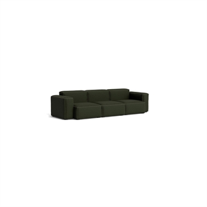 HAY Mags Soft Low 3-Person Sofa Combination 1 Maglia Dark Green