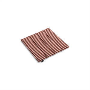 HAY Terrazza Seat Cushion 40x40 Terracotta Bold Stripe