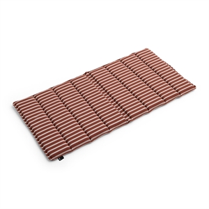 HAY Terrazza Seat Cushion 82x40 Terracotta Bold Stripe