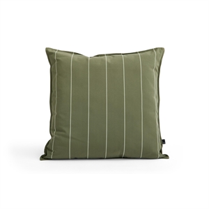 HAY Terrazza Cushion 60x60 Olive Narrow Stripe