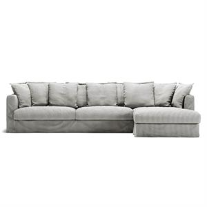 Decotique Le Grand Air 3-Seater Sofa Right-Hand Ash Stripe/Linen