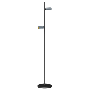 Antidark Decor Double F2 Floor Lamp Black/ Aluminum