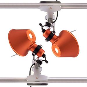 Artemide Tolomeo Micro Pinza Wall Lamp Clip Orange