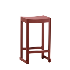 artek Atelier Bar Stool 65 cm Dark Red