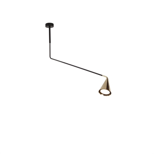 TOOY Gordon 561.11C Ceiling Light Matt Black/ Brushed Brass