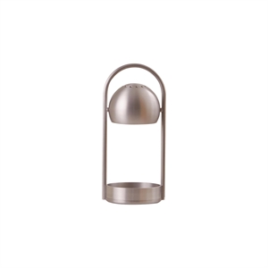 Frandsen Ball Portable Table Lamp Brushed Aluminum
