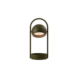 Frandsen Ball Portable Table Lamp Olive Green