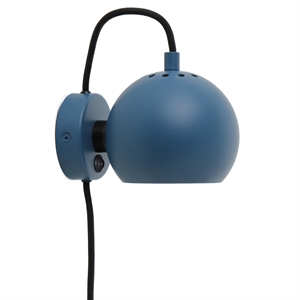 Frandsen Ball Wall Lamp Matt Petroleum Blue