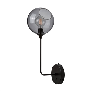 Design by Us Ballroom Wall Lamp Long Smoke