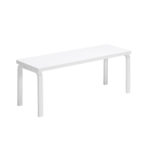 artek 153A Bench White Lacquered Birch