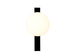 Estiluz Circ Outdoor Wall Lamp With Plate Black