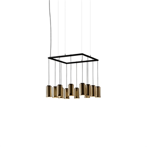 Santa & Cole Cirio Cuadrada Pendant Polished Brass